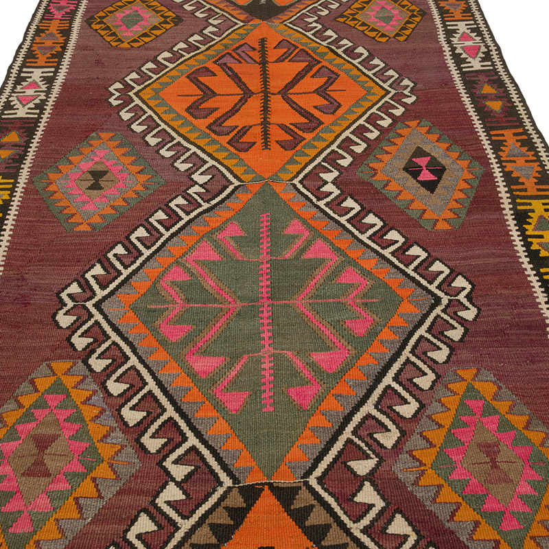 Corredor Vintage Kars Kilim - 146 cm x 395 cm - K0085987