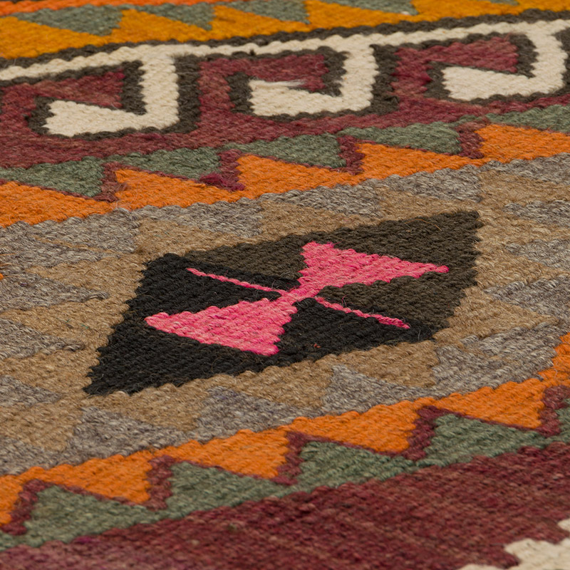 Corredor Vintage Kars Kilim - 146 cm x 395 cm - K0085987