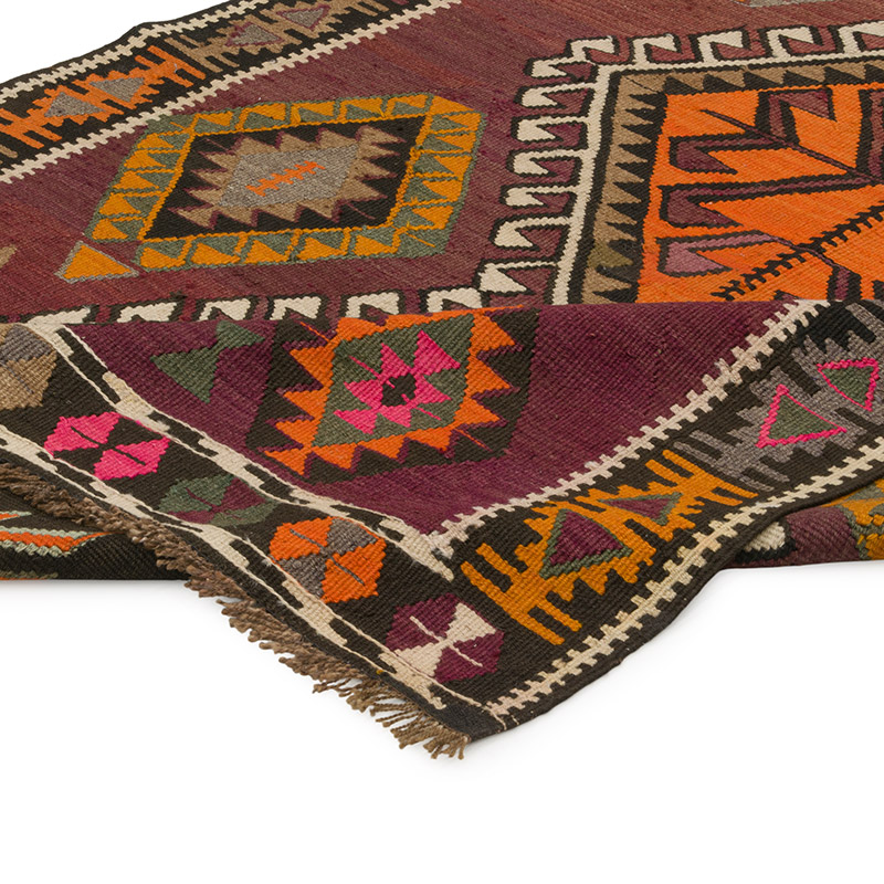 Corredor Vintage Kars Kilim - 146 cm x 395 cm - K0085987