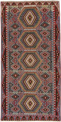 Vintage Esme Kilim Rug - 5' 11" x 11' 10" (71" x 142")
