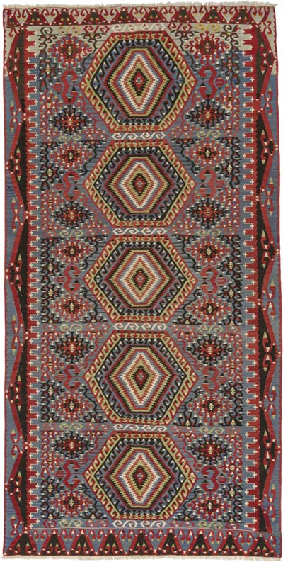 Vintage Esme Kilim Rug - 5' 11" x 11' 10" (71" x 142")