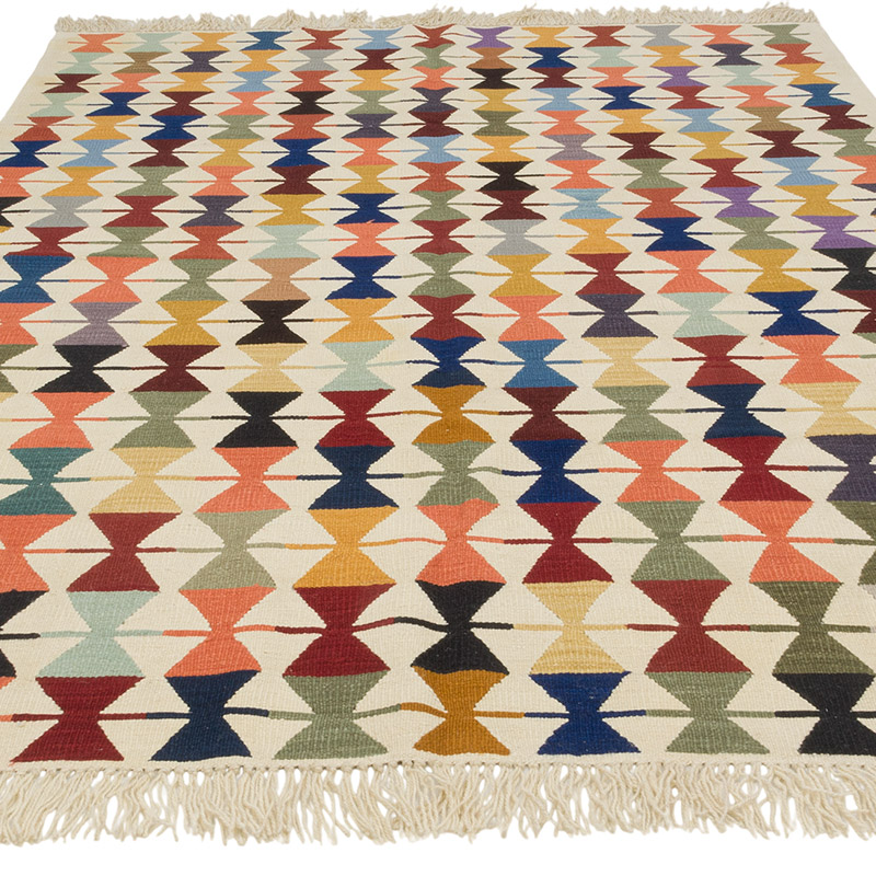 New Handwoven Turkish Kilim Rug - 5' 9" x 8' 4" (69" x 100") - K0085990