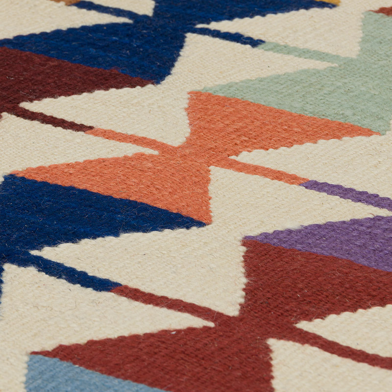 New Handwoven Turkish Kilim Rug - 5' 9" x 8' 4" (69" x 100") - K0085990