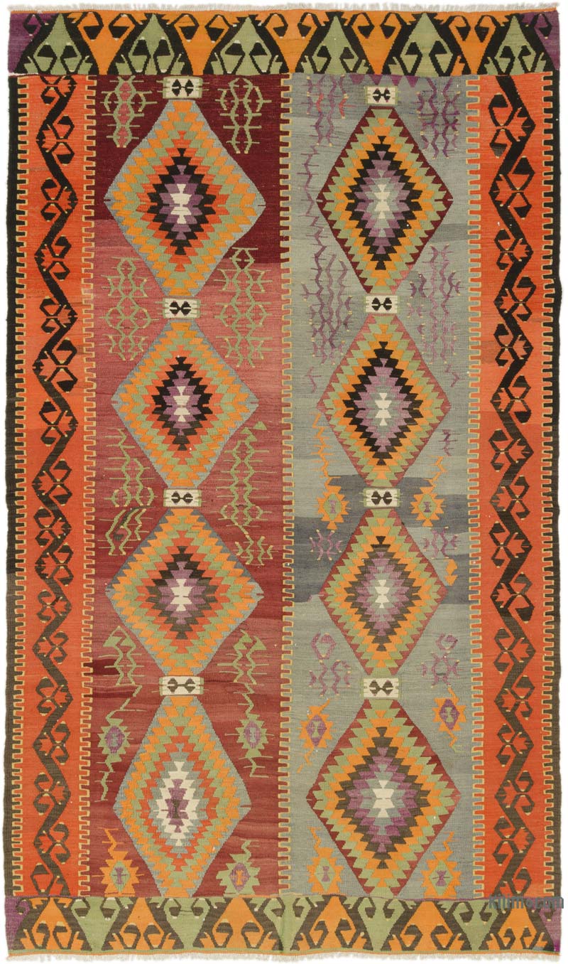 Vintage Esme Kilim Rug - 6' 4" x 10' 10" (76" x 130") - K0085991