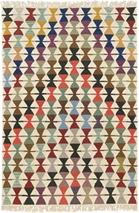 New Handwoven Turkish Kilim Rug - 4' 1" x 5' 11" (49" x 71")