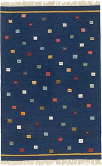 New Handwoven Turkish Kilim Rug - 4'  x 6' 1" (48" x 73")
