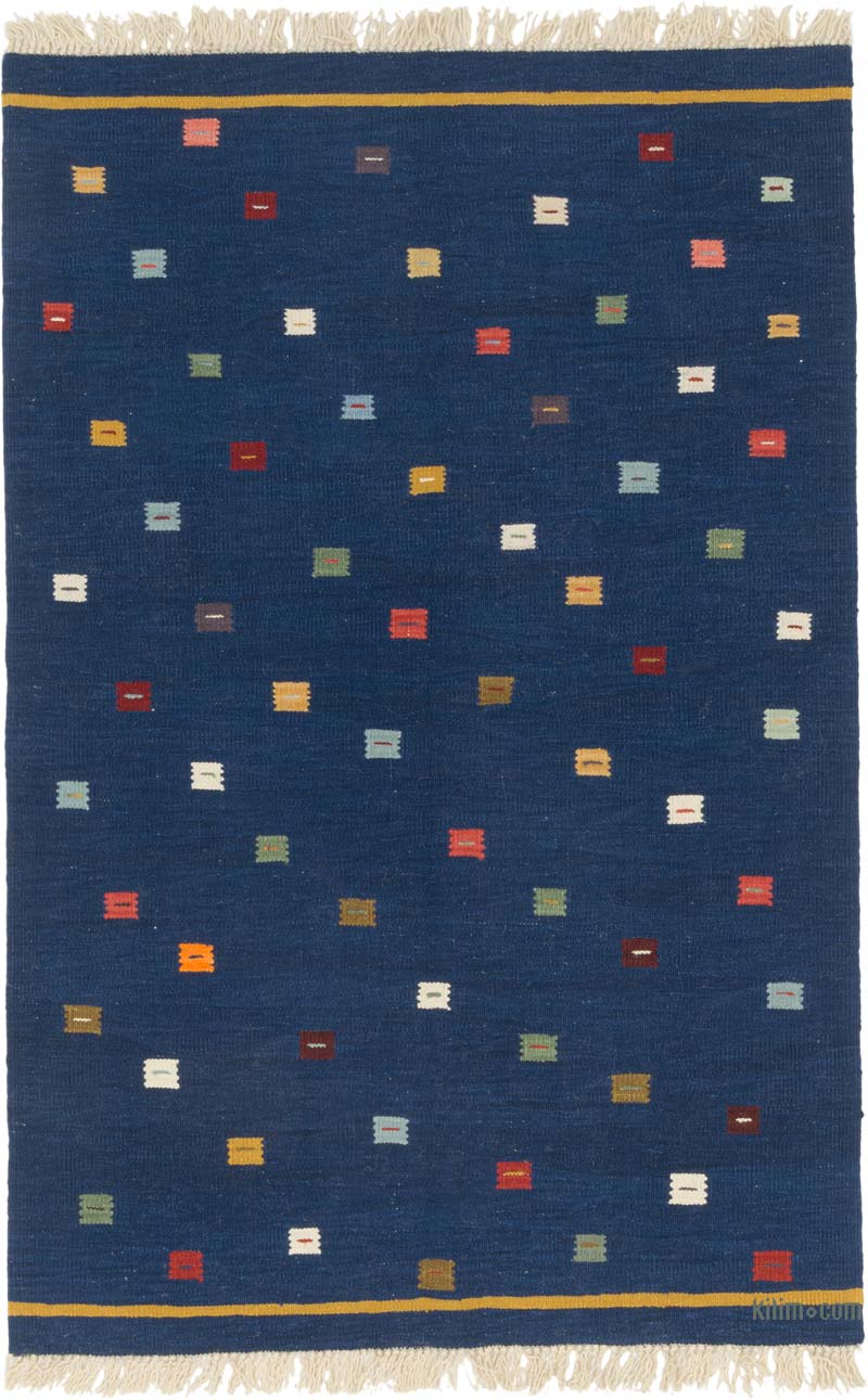 Yeni Kök Boya El Dokuma Kilim - 122 cm x 186 cm - K0085996
