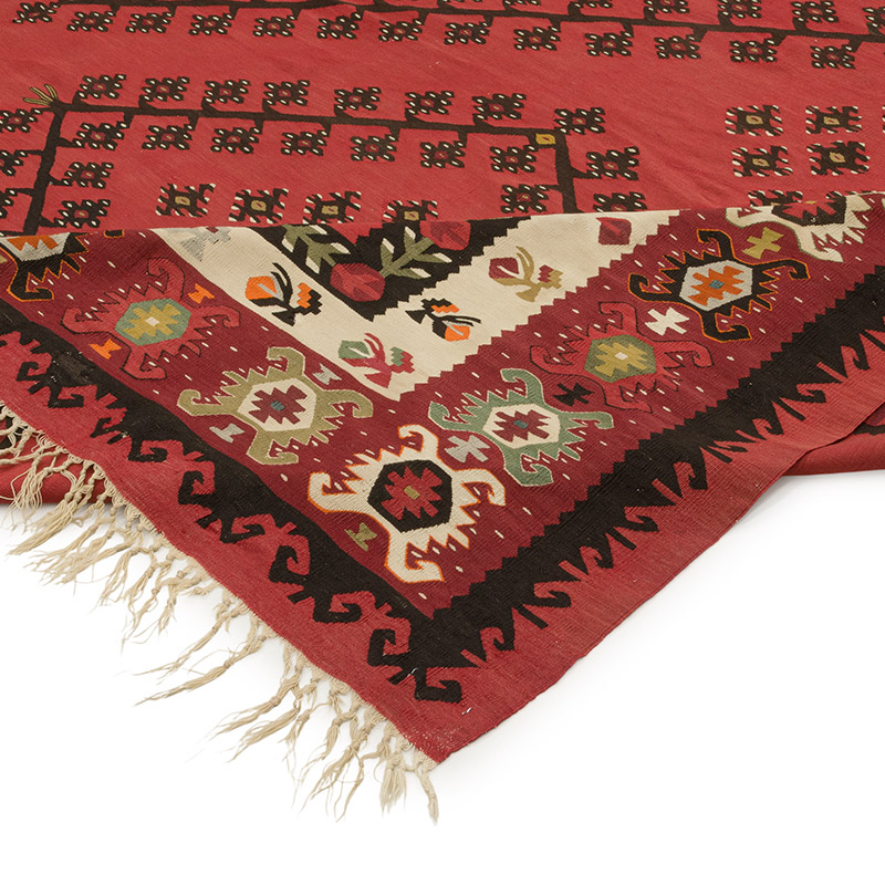 Antique Sharkoy Kilim Rug - 11' 11" x 13' 4" (143" x 160") - K0086000