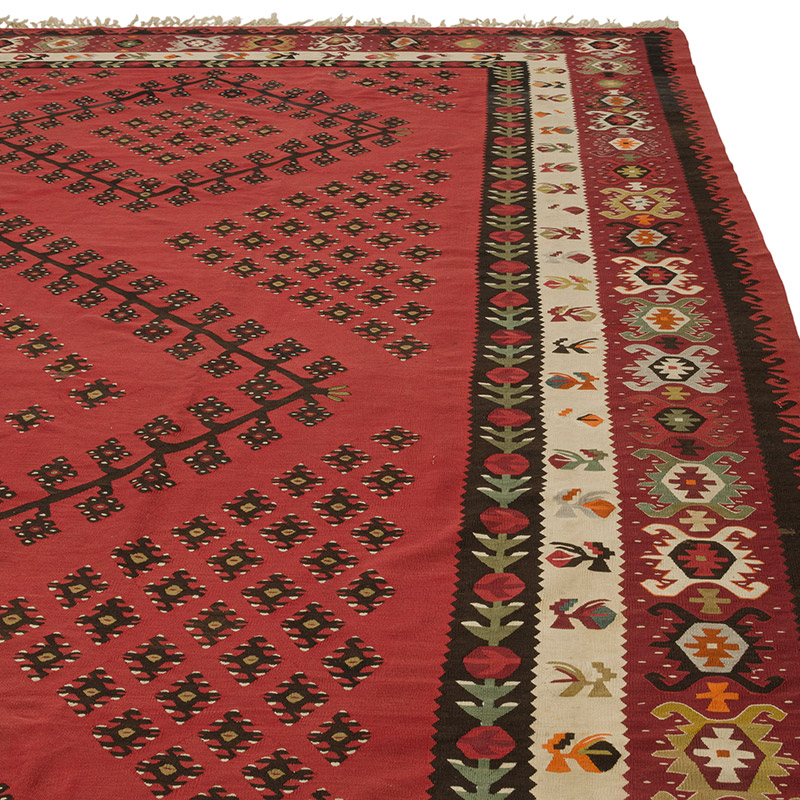 Antique Sharkoy Kilim Rug - 11' 11" x 13' 4" (143" x 160") - K0086000