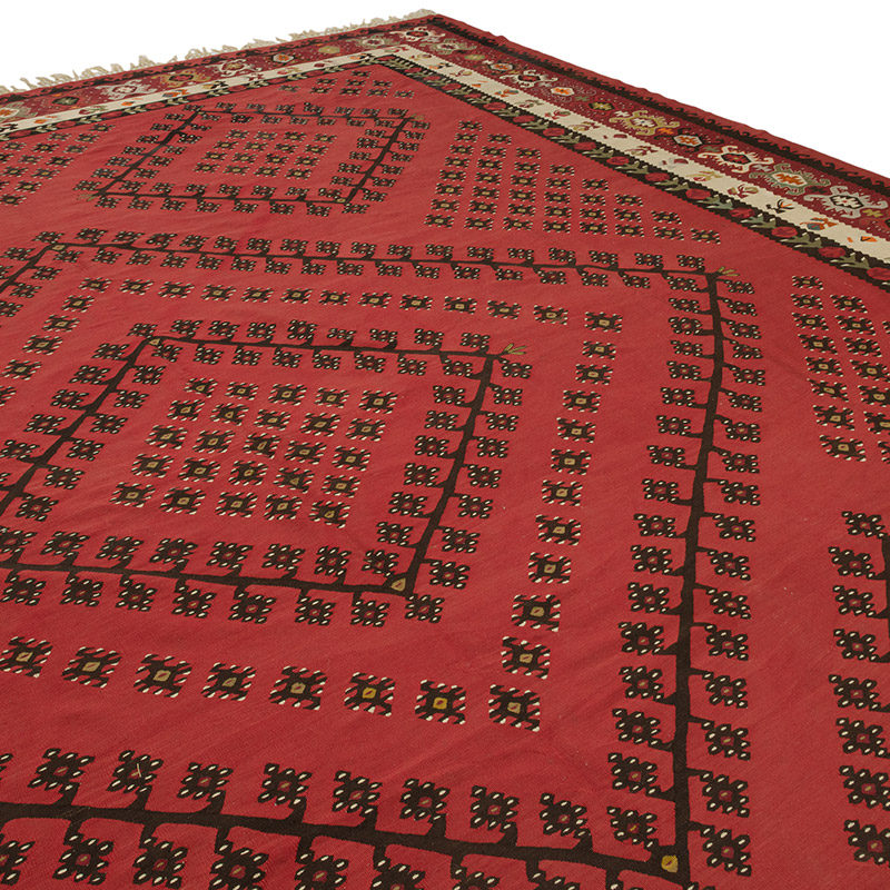 Antique Sharkoy Kilim Rug - 11' 11" x 13' 4" (143" x 160") - K0086000