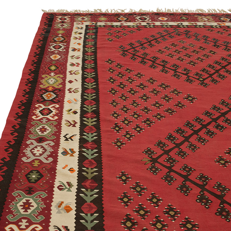 Antique Sharkoy Kilim Rug - 11' 11" x 13' 4" (143" x 160") - K0086000