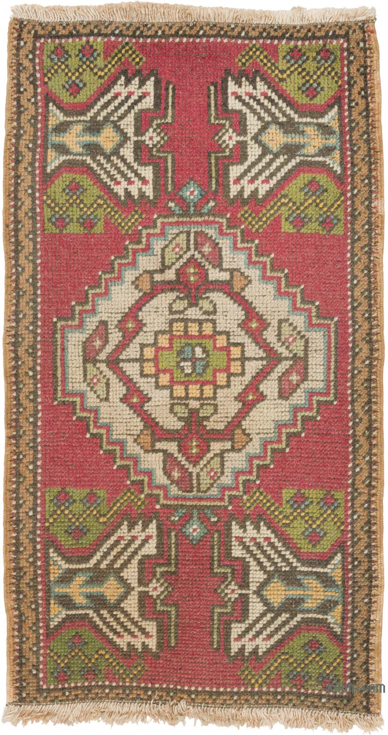 Vintage Turkish Hand-Knotted Rug - 1' 9" x 3' 1" (21" x 37") - K0086002