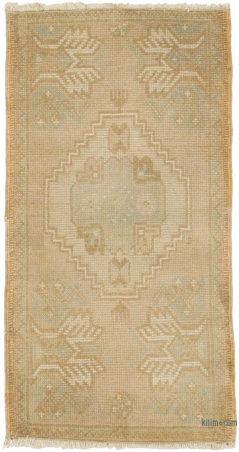 Vintage Turkish Hand-Knotted Rug - 1' 6" x 2' 11" (18" x 35") - K0086005