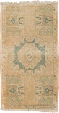 El Dokuma Vintage Halı - 52 cm x 92 cm