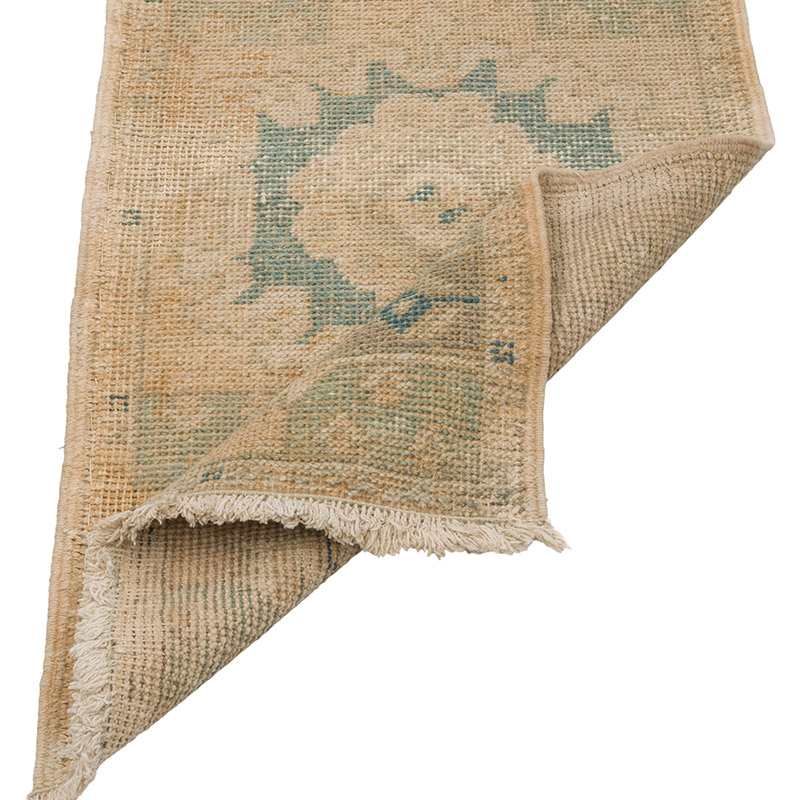 Vintage Turkish Hand-Knotted Rug - 1' 8" x 3'  (20" x 36") - K0086007
