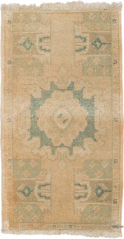 Vintage Turkish Hand-Knotted Rug - 1' 8" x 3'  (20" x 36")