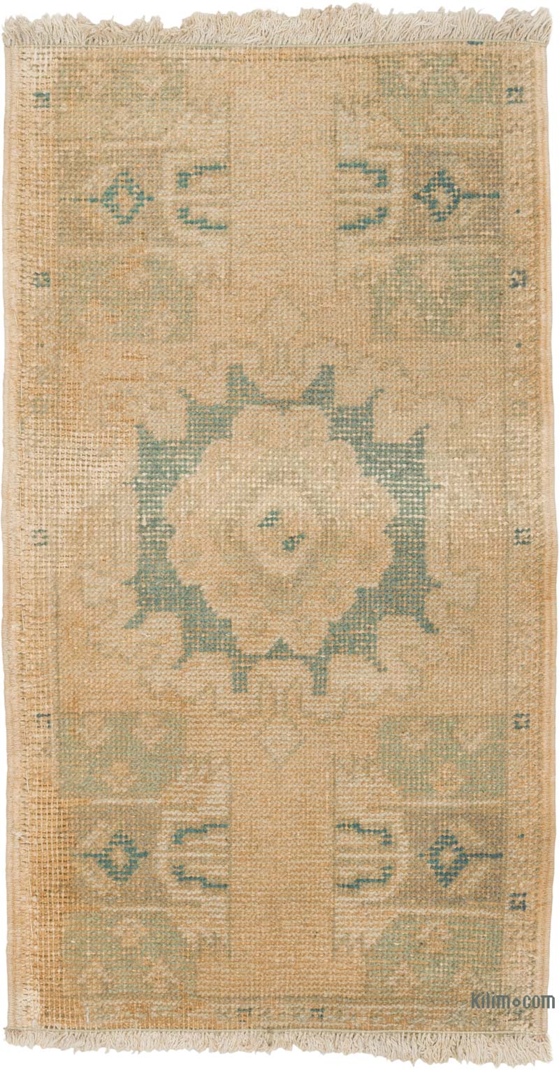 Vintage Turkish Hand-Knotted Rug - 1' 8" x 3'  (20" x 36") - K0086007