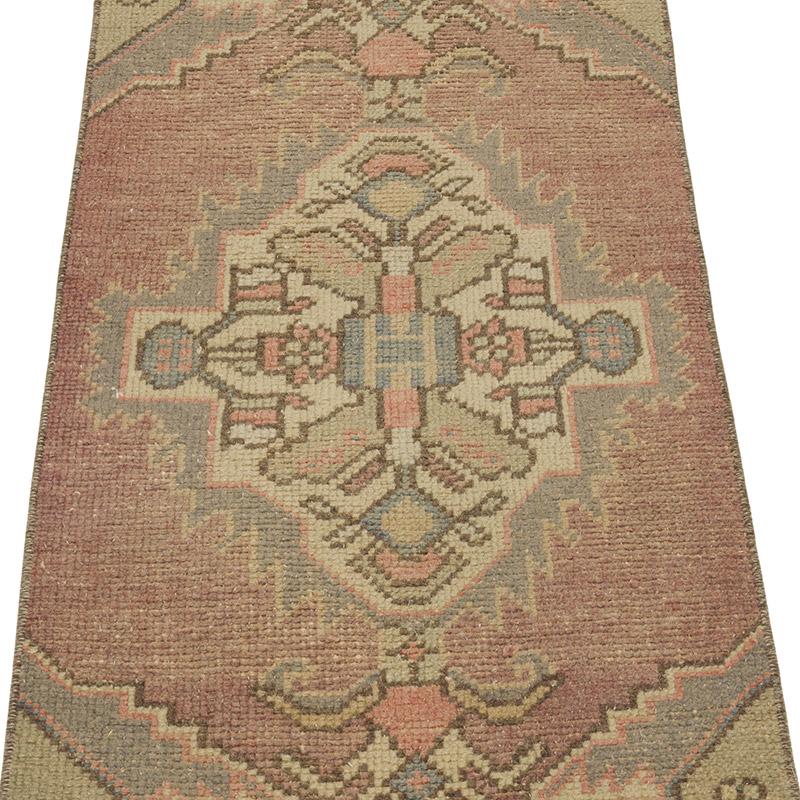 Alfombra Vintage Turca Anudada a Mano - 48 cm x 98 cm - K0086008