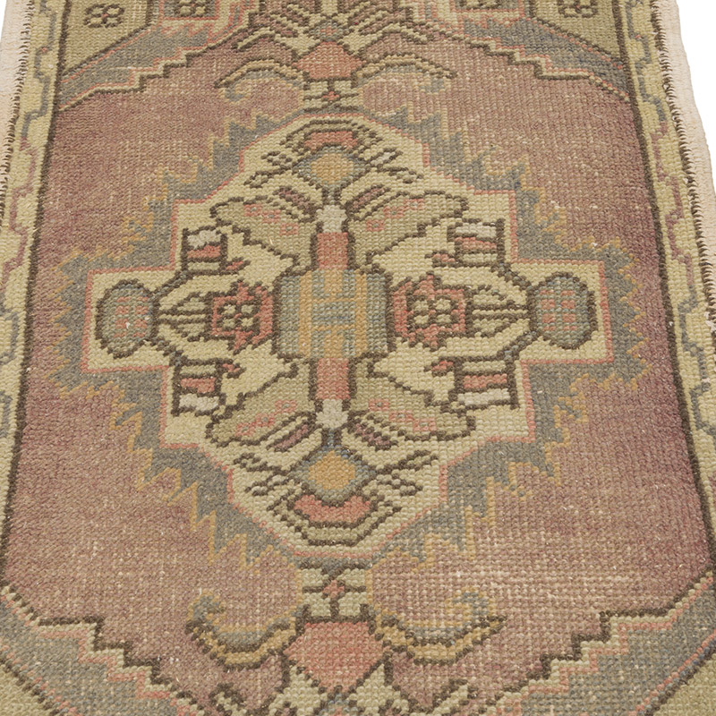 El Dokuma Vintage Halı - 56 cm x 107 cm - K0086010