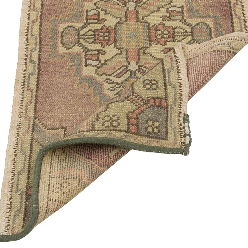 El Dokuma Vintage Halı - 56 cm x 107 cm - K0086010