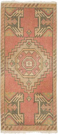 El Dokuma Vintage Halı - 41 cm x 93 cm