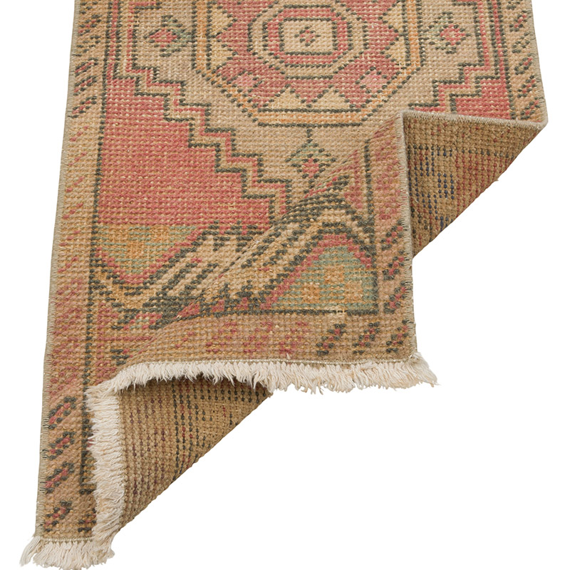 Vintage Turkish Hand-Knotted Rug - 1' 4" x 3' 1" (16" x 37") - K0086019