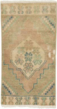 El Dokuma Vintage Halı - 44 cm x 81 cm