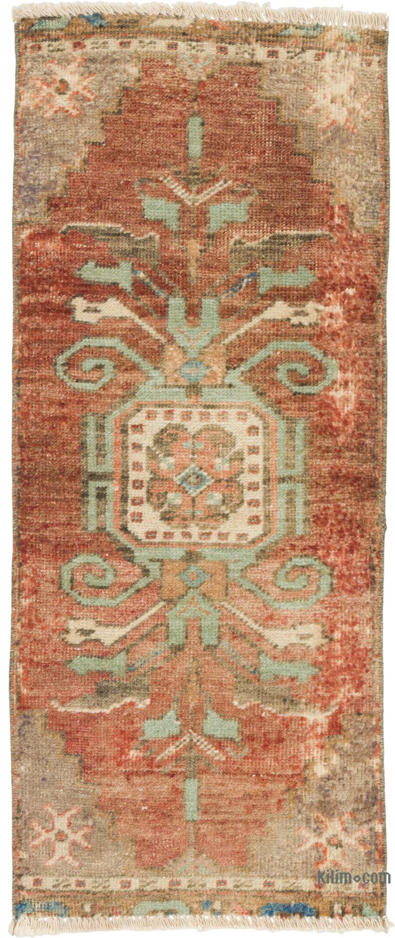 Vintage Turkish Hand-Knotted Rug - 1' 3" x 3' 1" (15" x 37") - K0086022