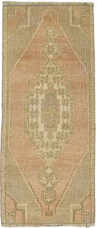 El Dokuma Vintage Halı - 40 cm x 96 cm