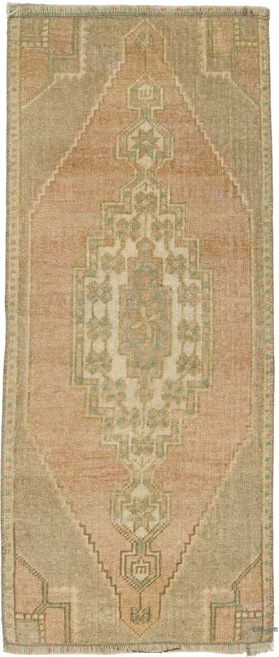 El Dokuma Vintage Halı - 40 cm x 96 cm