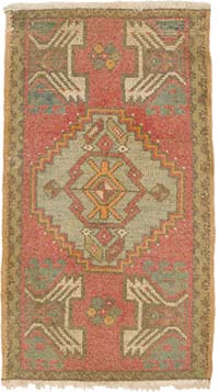 El Dokuma Vintage Halı - 50 cm x 86 cm