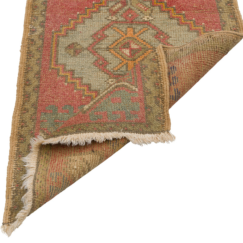 Vintage Turkish Hand-Knotted Rug - 1' 8" x 2' 10" (20" x 34") - K0086028