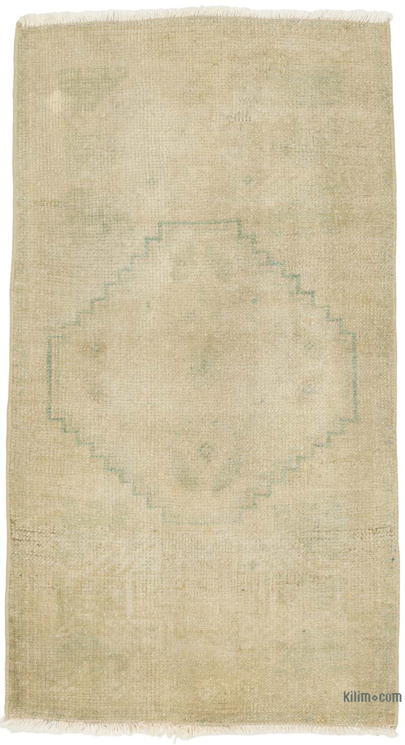 Alfombra Vintage Turca Anudada a Mano - 55 cm x 97 cm - K0086029