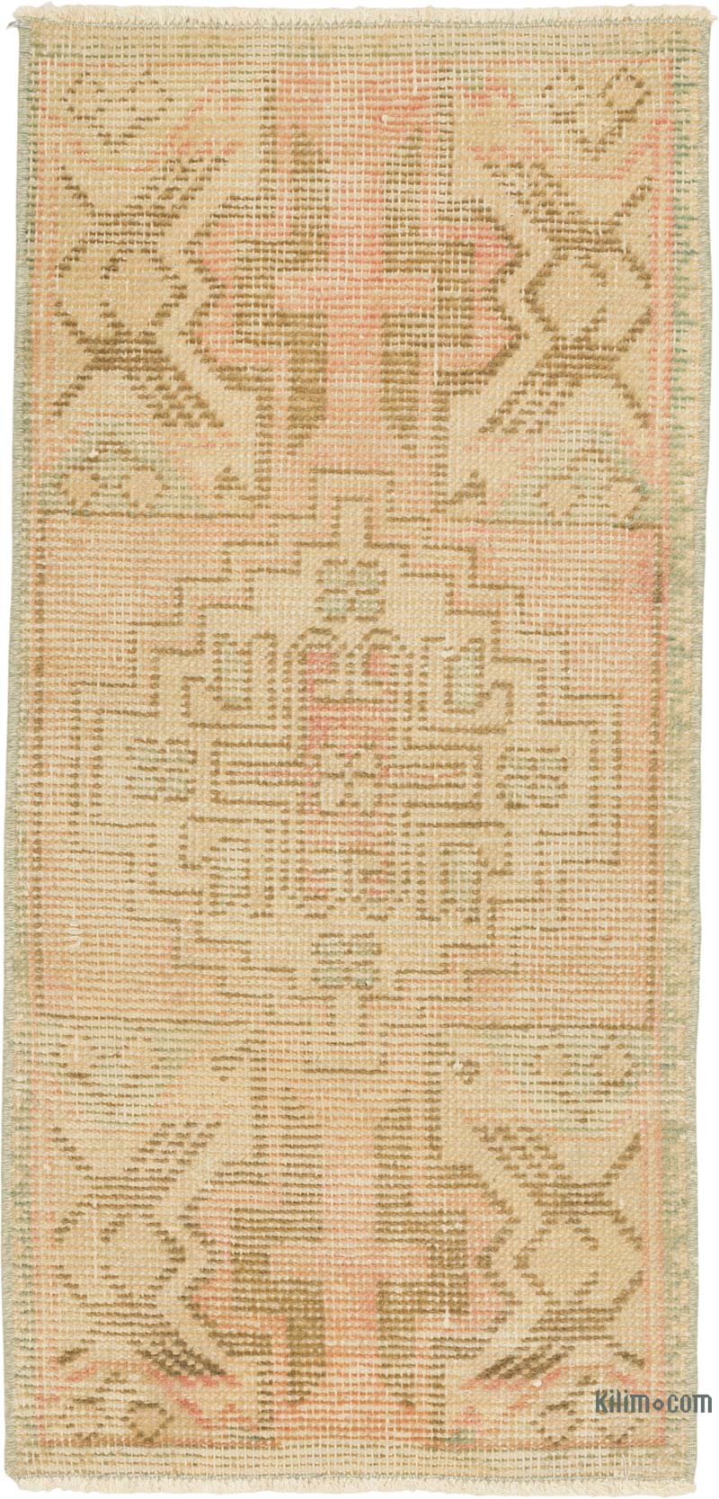Vintage Turkish Hand-Knotted Rug - 1' 4" x 2' 10" (16" x 34") - K0086031