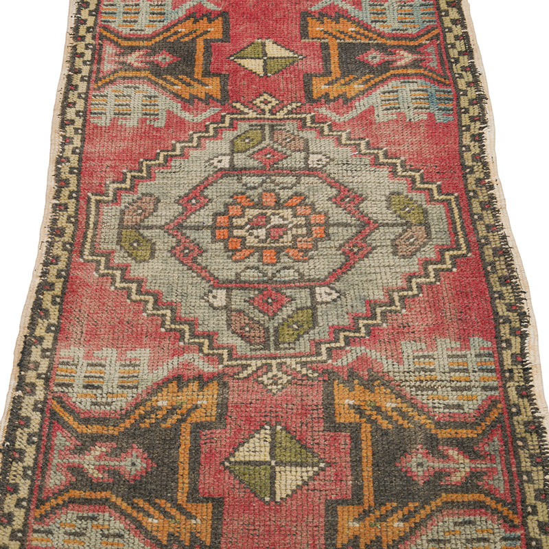 Vintage Turkish Hand-Knotted Rug - 1' 9" x 3' 2" (21" x 38") - K0086034