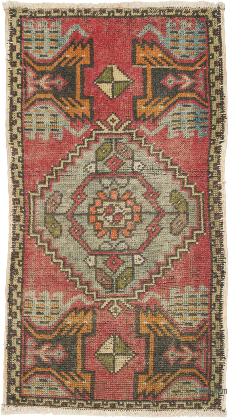 Vintage Turkish Hand-Knotted Rug - 1' 9" x 3' 2" (21" x 38") - K0086034