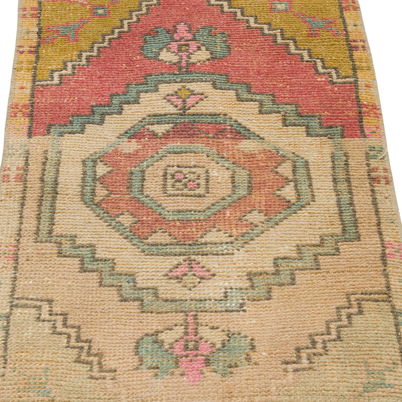 Vintage Turkish Hand-Knotted Rug - 1' 5" x 2' 10" (17" x 34") - K0086035