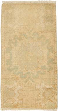 Vintage Turkish Hand-Knotted Rug - 1' 5" x 2' 8" (17" x 32")
