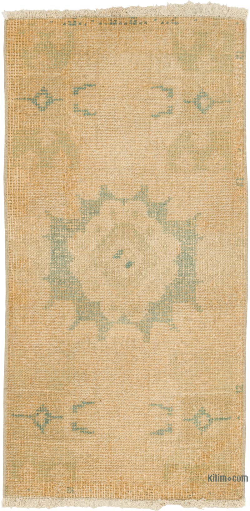 Alfombra Vintage Turca Anudada a Mano - 46 cm x 92 cm - K0086037