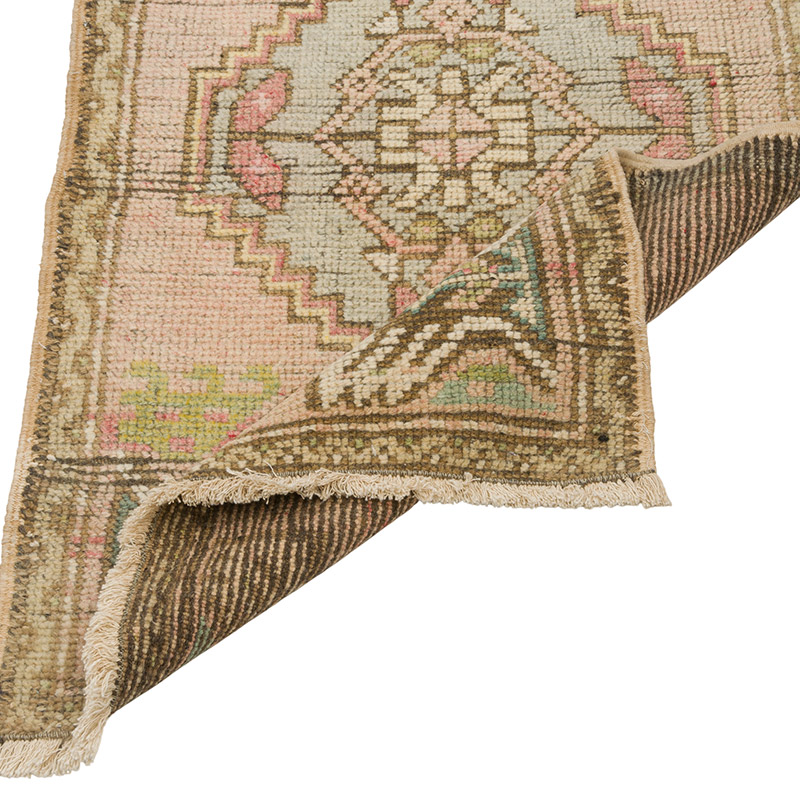 Vintage Turkish Hand-Knotted Rug - 1' 8" x 3' 2" (20" x 38") - K0086039