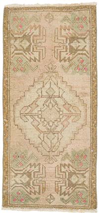 El Dokuma Vintage Halı - 44 cm x 93 cm