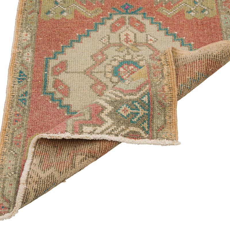 El Dokuma Vintage Halı - 50 cm x 75 cm - K0086043