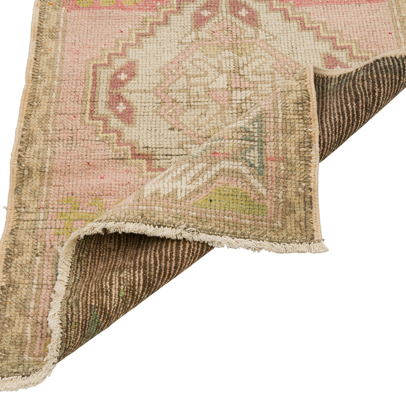 Alfombra Vintage Turca Anudada a Mano - 55 cm x 96 cm - K0086044