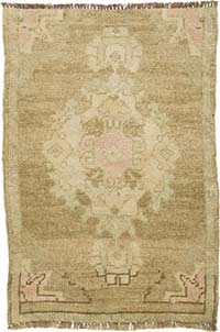 El Dokuma Vintage Halı - 55 cm x 81 cm