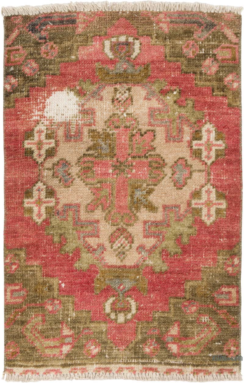 Alfombra Vintage Turca Anudada a Mano - 45 cm x 68 cm - K0086046