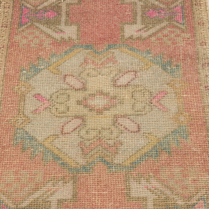 El Dokuma Vintage Halı - 50 cm x 86 cm - K0086050