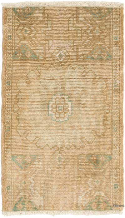 Alfombra Vintage Turca Anudada a Mano - 50 cm x 83 cm