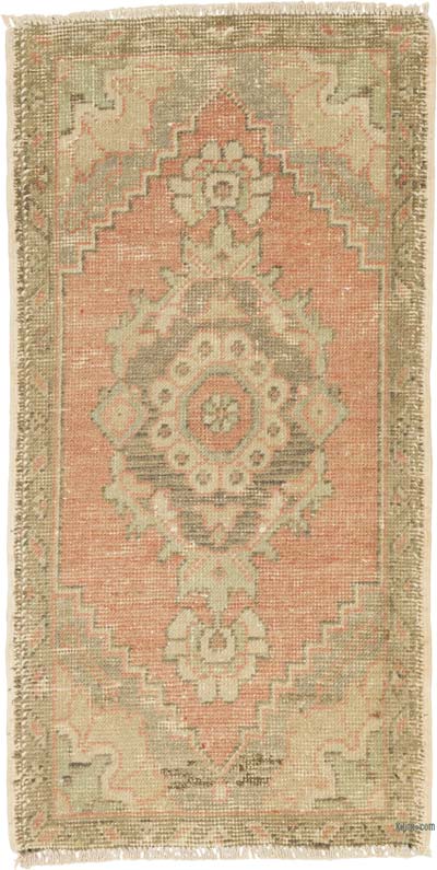 Vintage Turkish Hand-Knotted Rug - 1' 7" x 3'  (19" x 36")