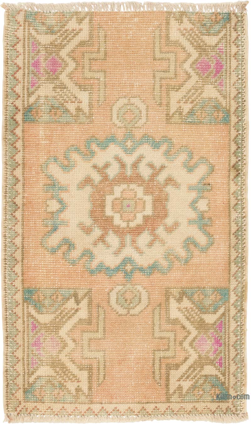 Vintage Turkish Hand-Knotted Rug - 1' 9" x 2' 11" (21" x 35") - K0086061