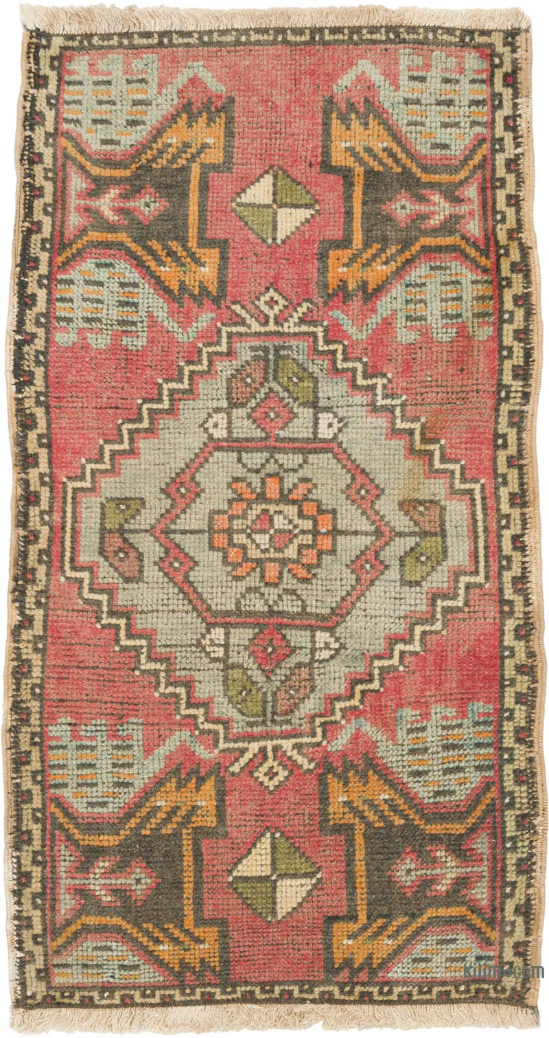 Vintage Turkish Hand-Knotted Rug - 1' 8" x 3' 1" (20" x 37") - K0086065